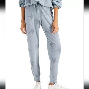 Hippie Rose Juniors' Waffle-Knit Cozy Jogger Pants, Blue, Size S 0293